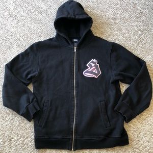 Stussy “S” Logo Zip Up Hoodie